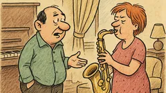 Dowcip: Mówi Janusz do Staśka o saksofonie